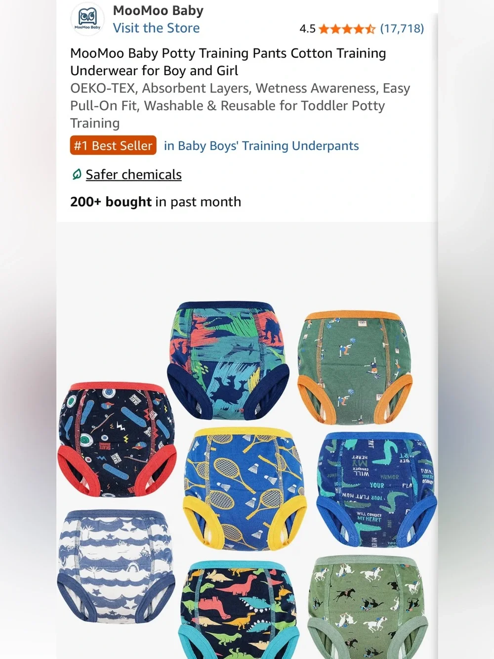 Moomoo Baby Potty Training Pants